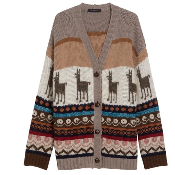 MaxMara Distel Llama Cardigan / Weekend Max Mara - Picture 4 of 8